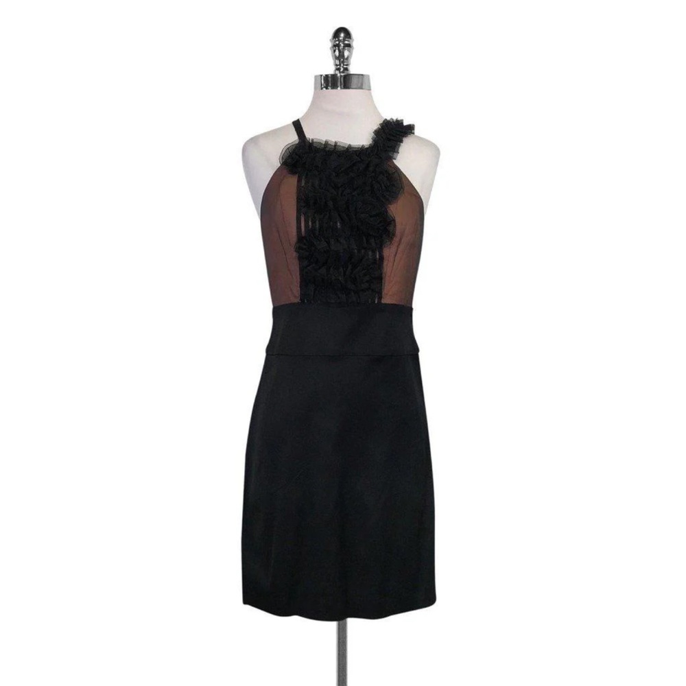NWT! BCBG Max Azria - Black Ruffle Dress Sz 2